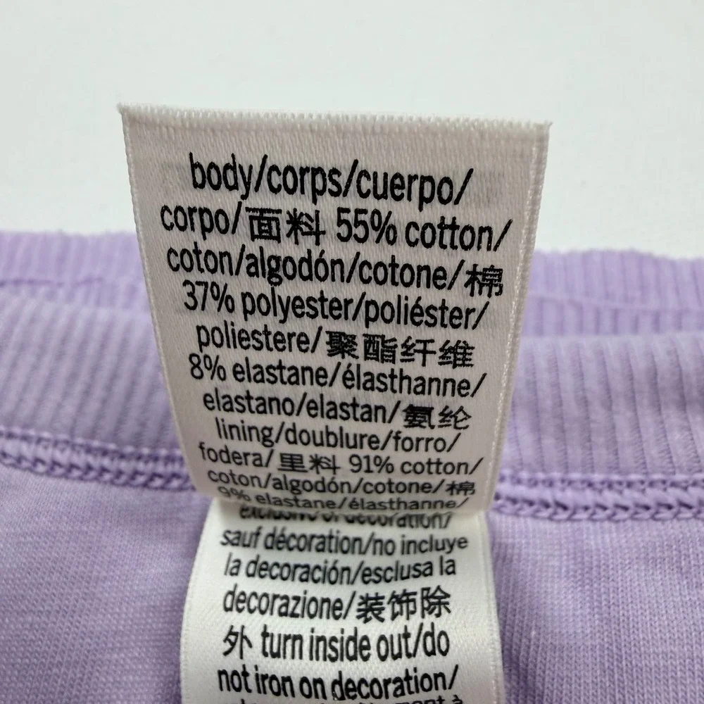 Victoria's Secret PINK Ribbed Shelf Bra Tank Top Women L Purple NEW High Neck - Picture 7 of 9